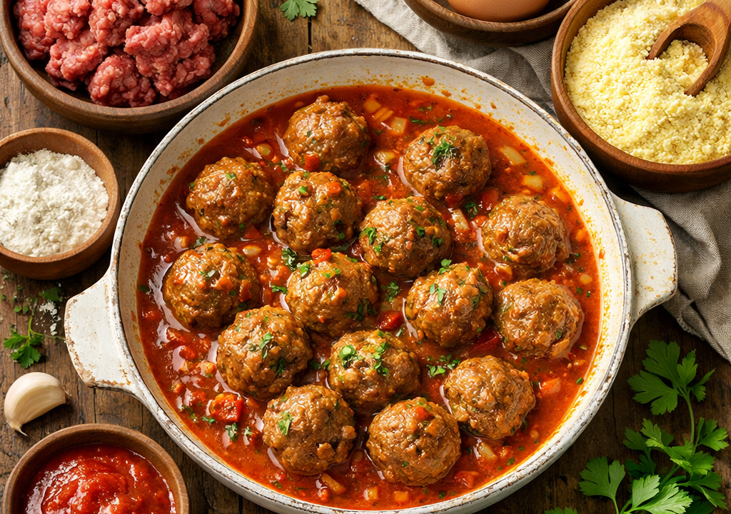 Albóndigas en salsa venezolanas