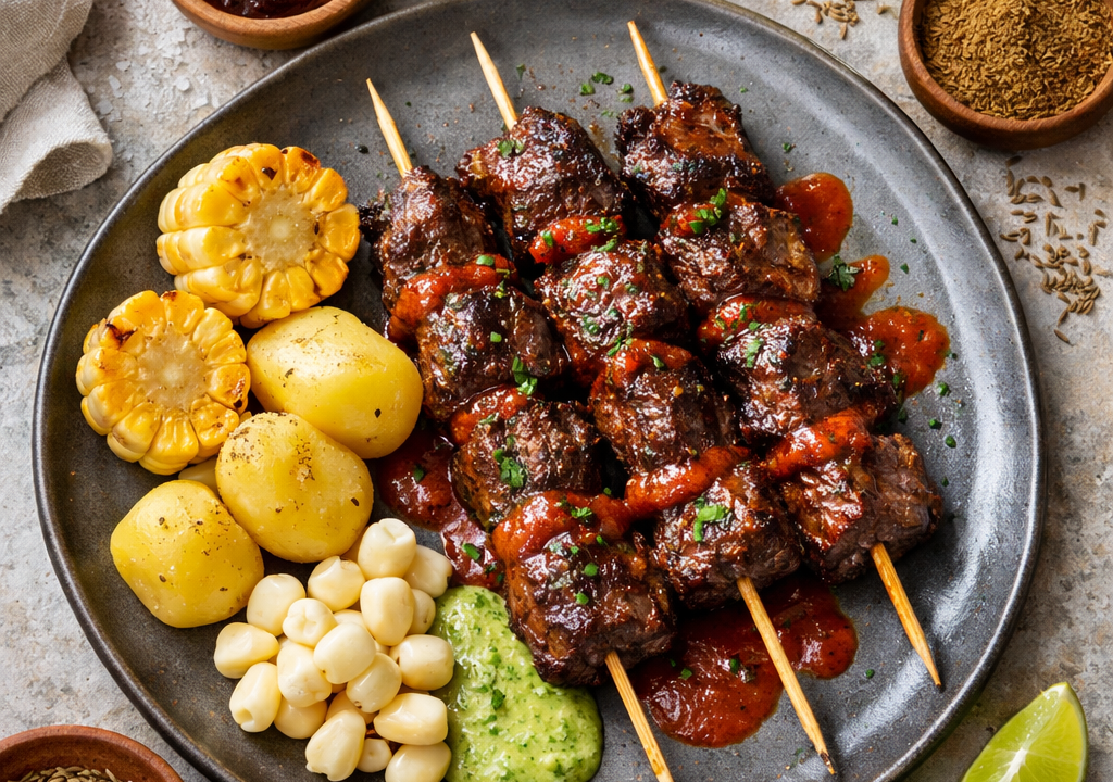 Anticuchos de carne