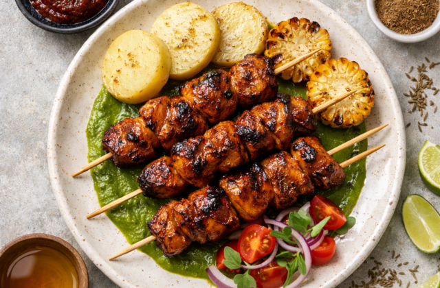 Anticuchos de pollo