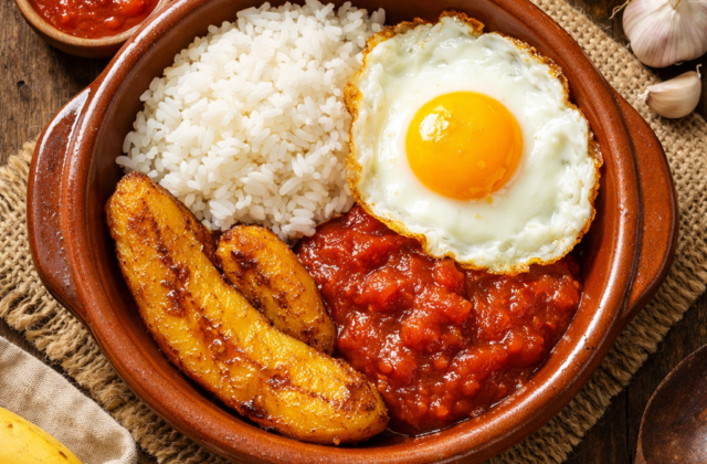 Arroz a la cubana
