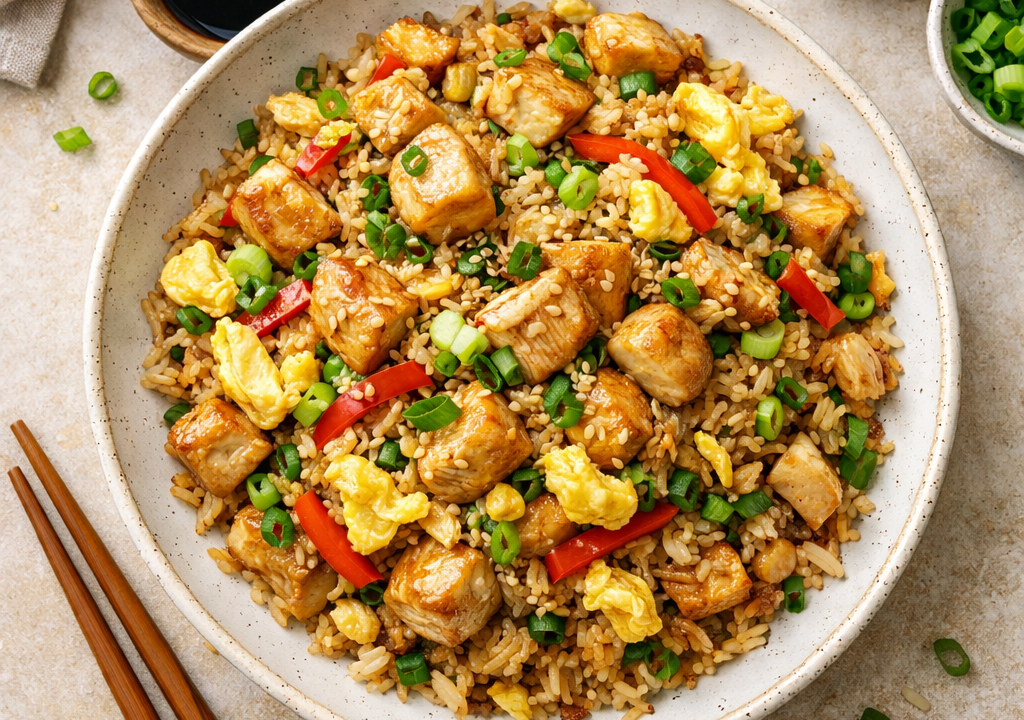 Arroz chaufa de pollo