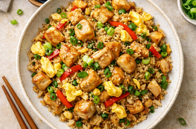 Arroz chaufa de pollo