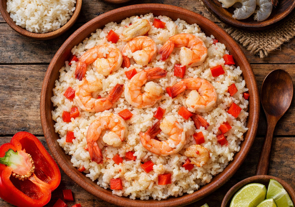 Arroz con camarones