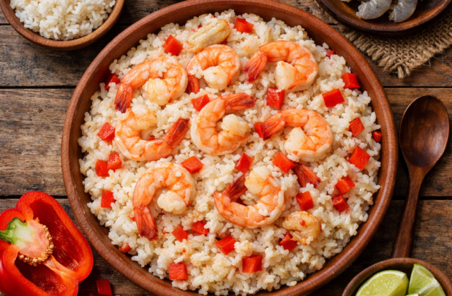 Arroz con camarones