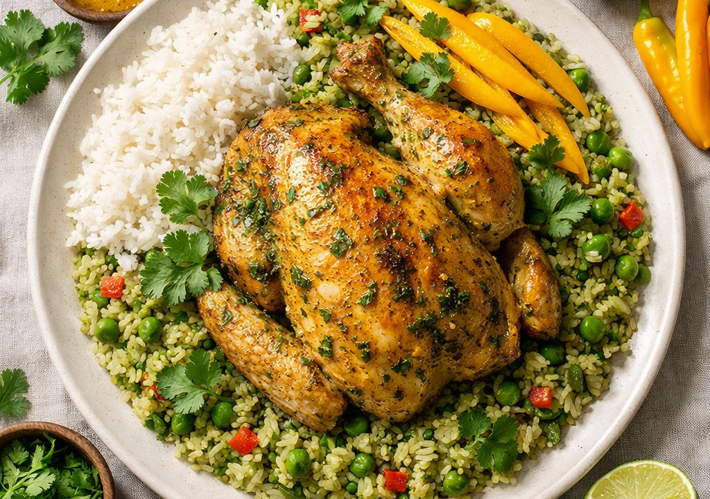 Arroz con pollo a la peruana