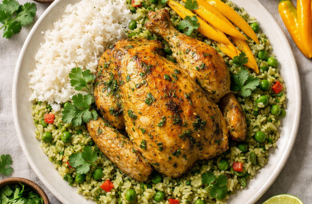 Arroz con pollo a la peruana
