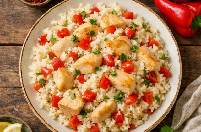 Arroz con pollo chileno