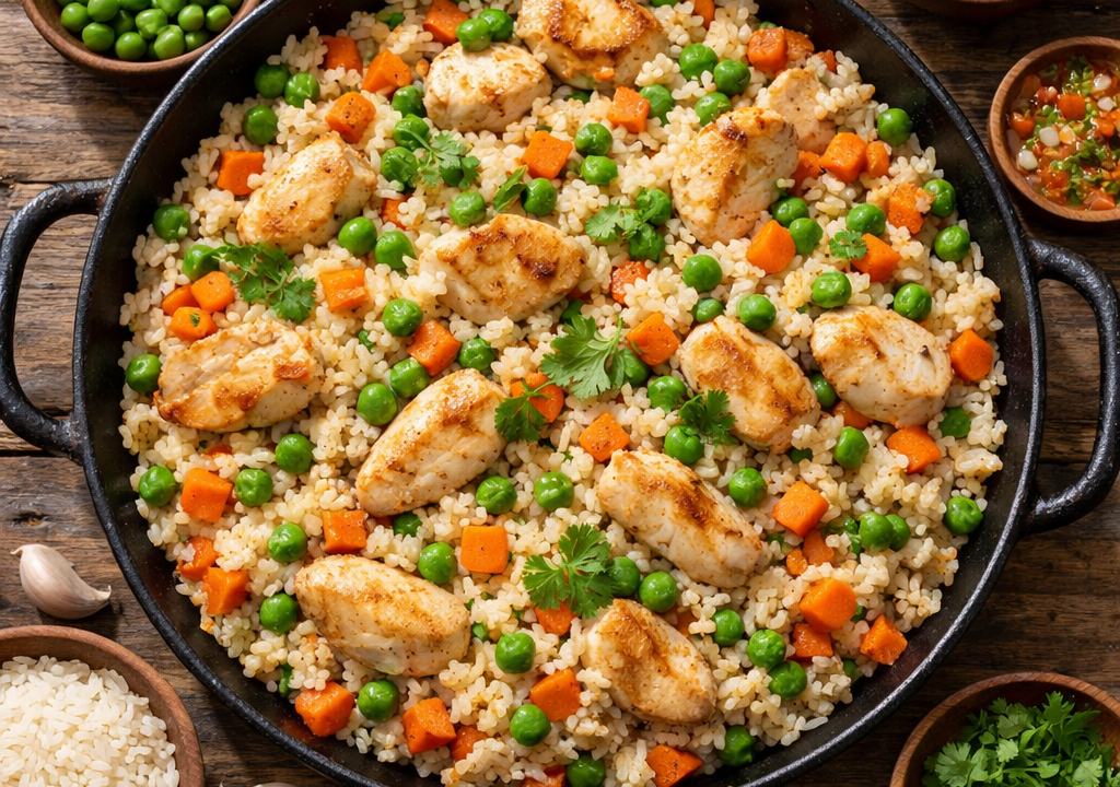 Arroz con pollo colombiano