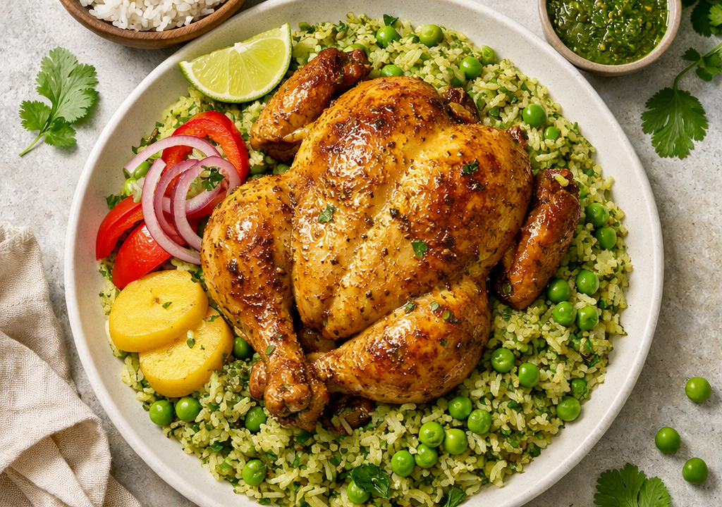Arroz con pollo peruano