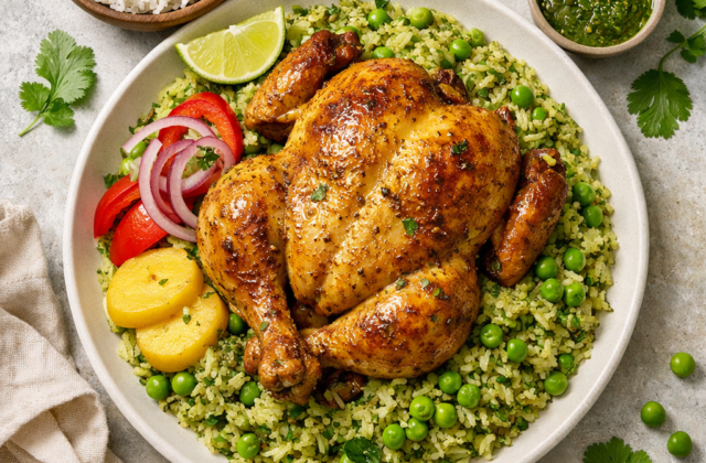Arroz con pollo peruano