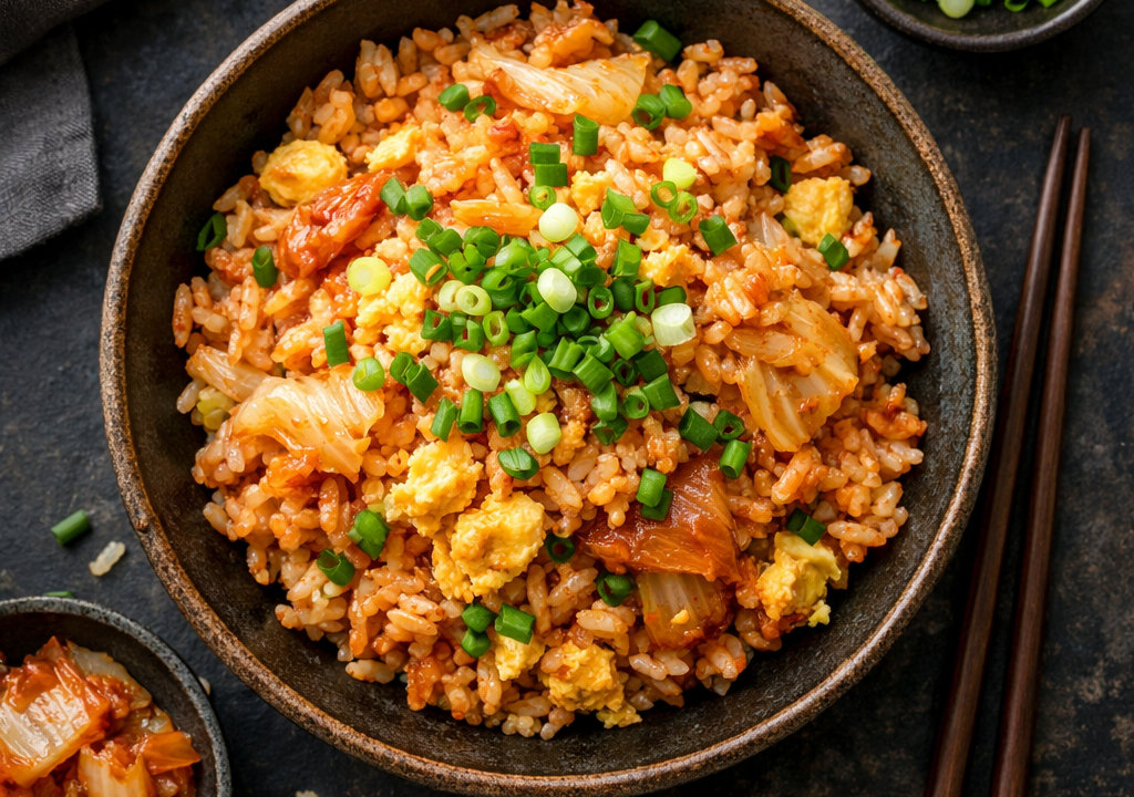 Arroz frito con kimchi