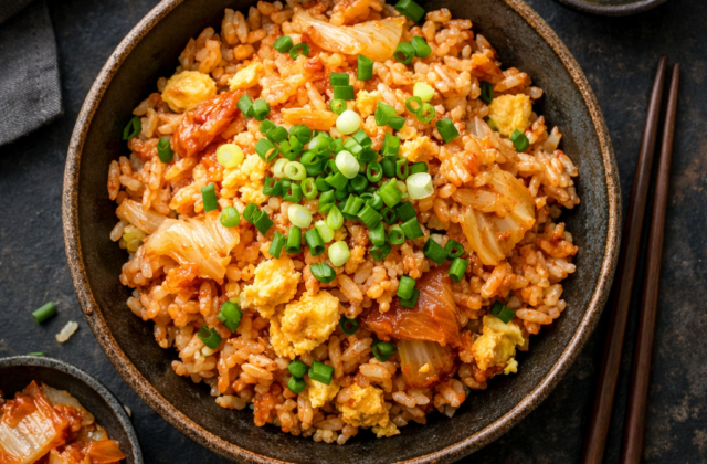 Arroz frito con kimchi