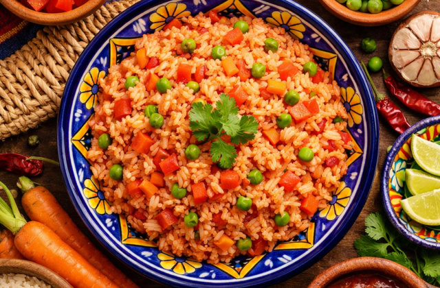 Arroz rojo mexicano