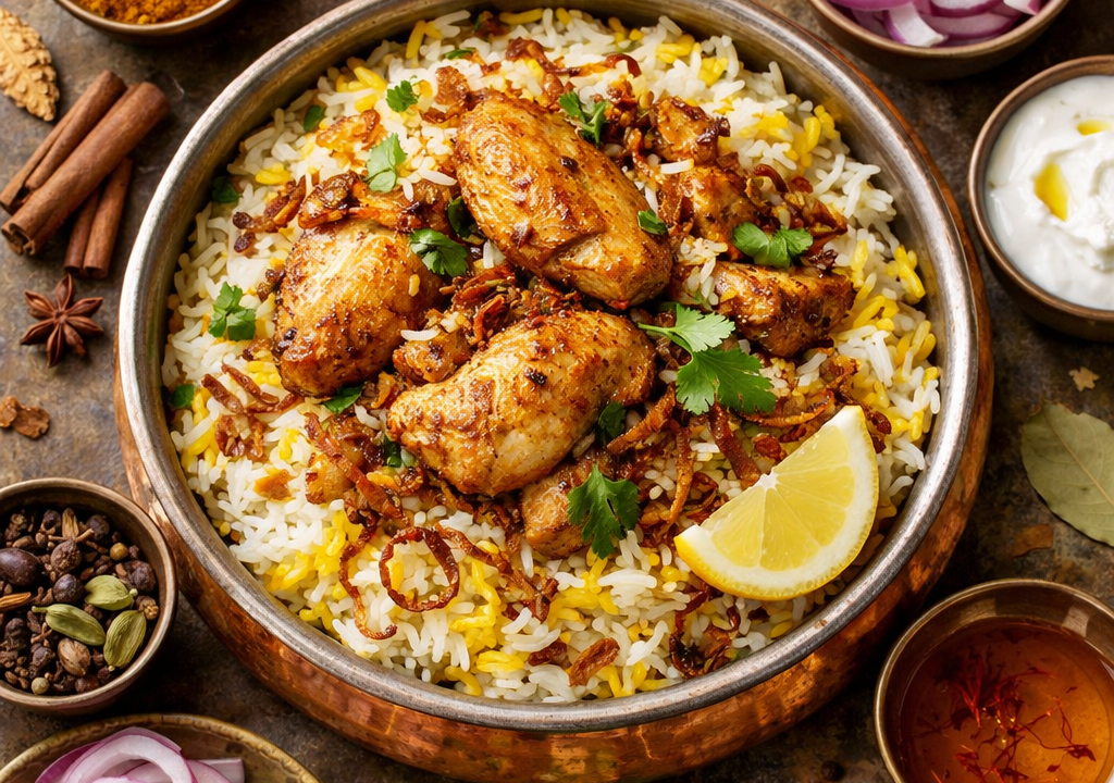 Biryani de pollo