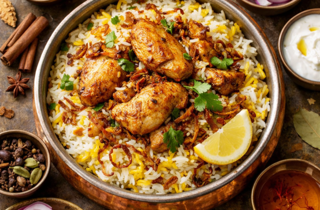Biryani de pollo