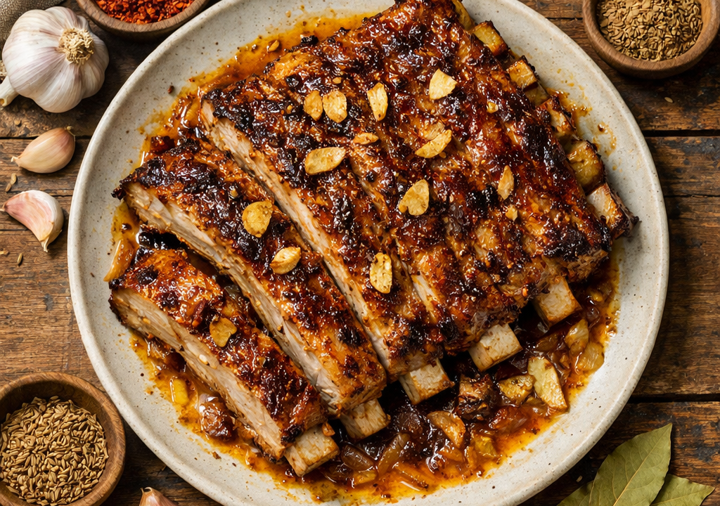 Costillar al horno