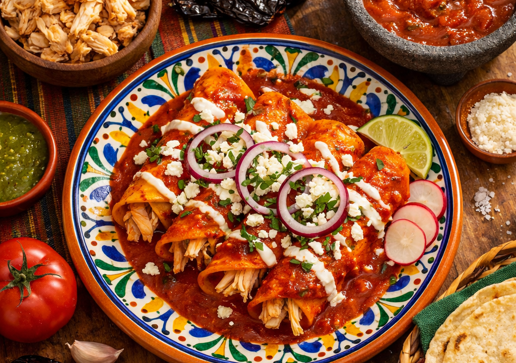 Enchiladas rojas