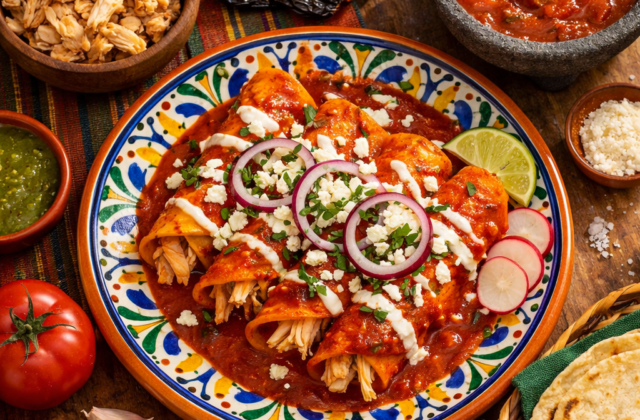 Enchiladas rojas