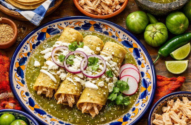 Enchiladas verdes