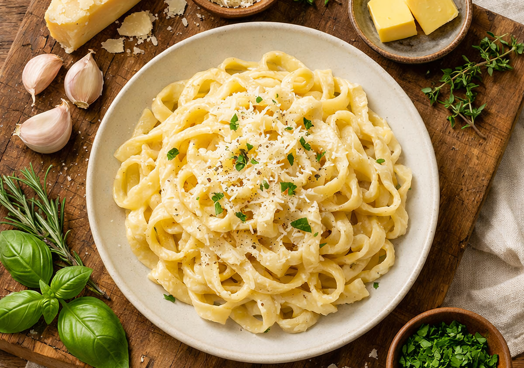 Fettuccine alfredo