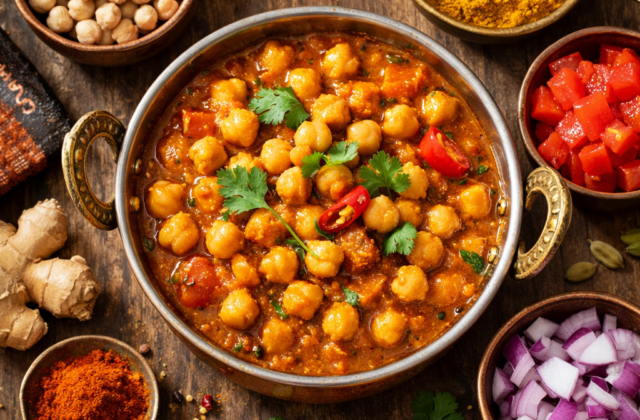 Garbanzos al curry