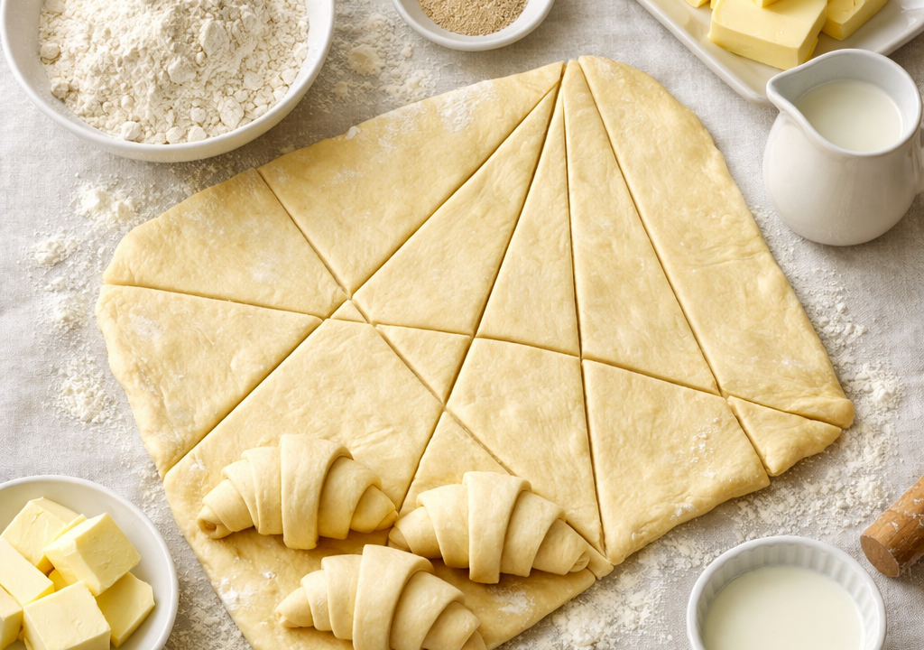 Masa para croissant