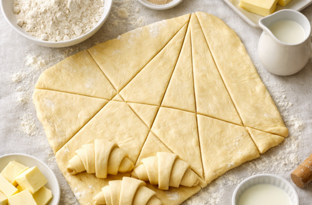 Masa para croissant