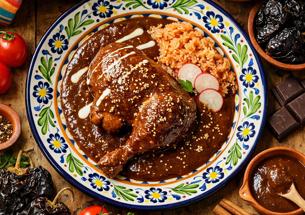 Mole poblano con pollo