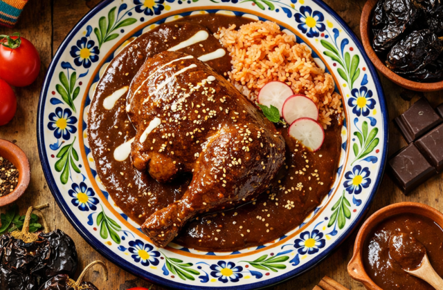 Mole poblano con pollo