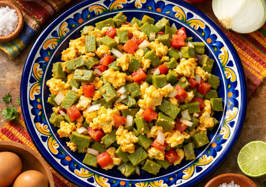 Nopales con huevo