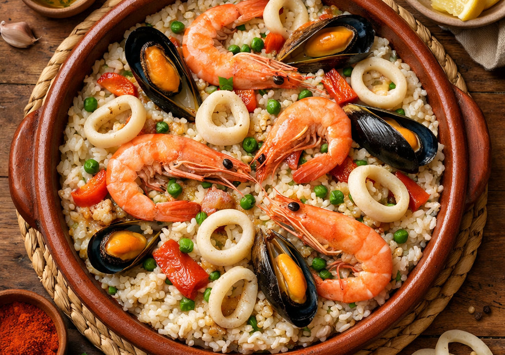 Paella de mariscos