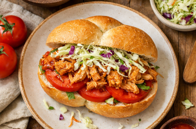 Pan con pollo