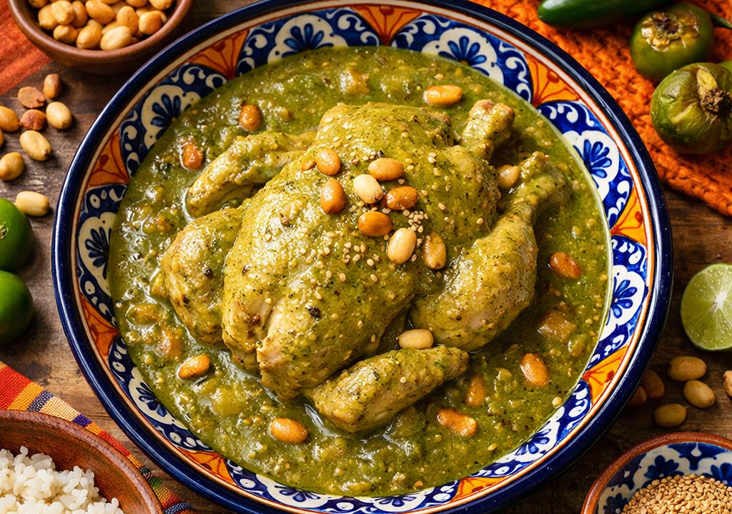 Pollo en pipián verde