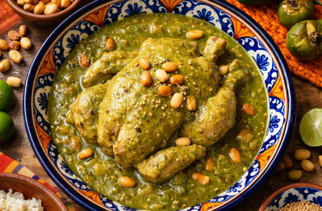 Pollo en pipián verde