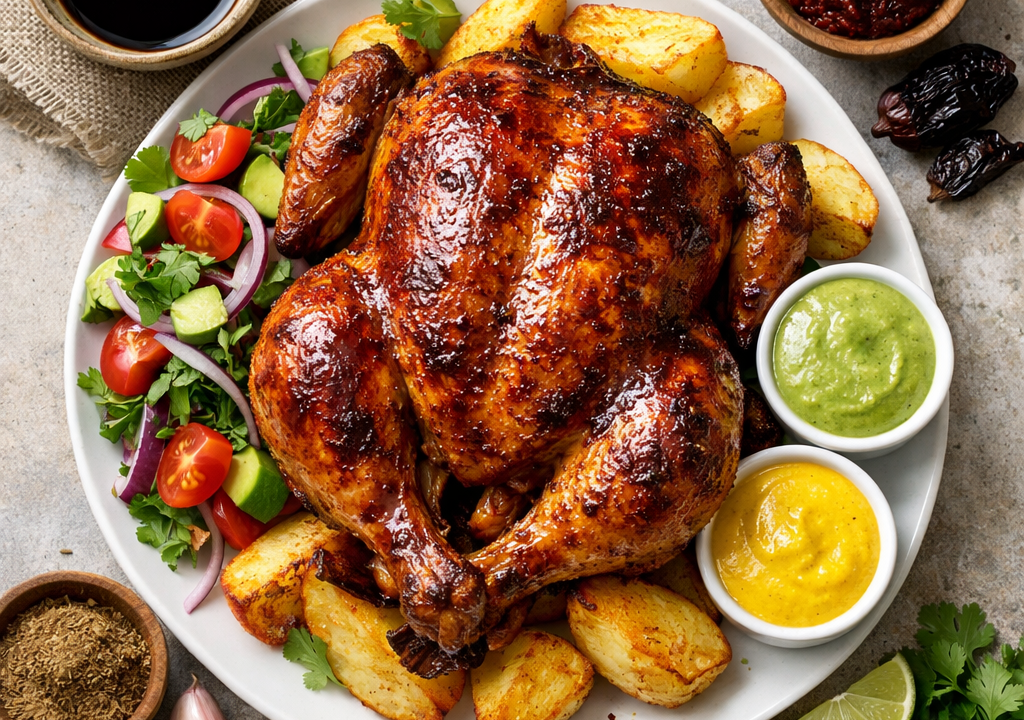 Pollo a la brasa al horno