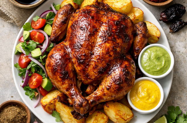 Pollo a la brasa al horno