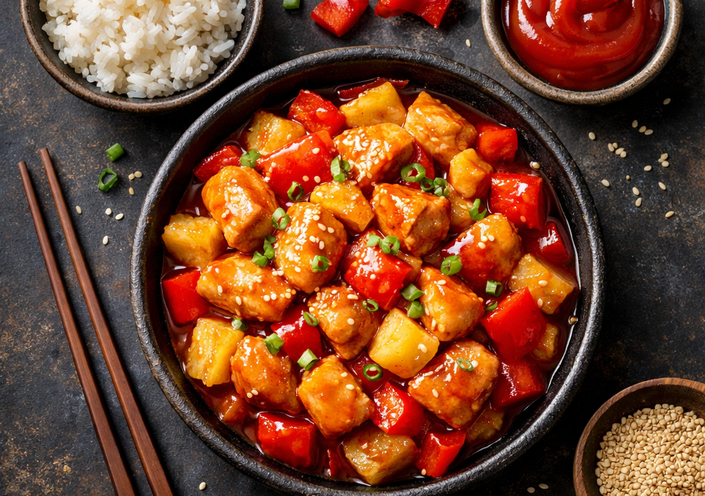 Pollo agridulce