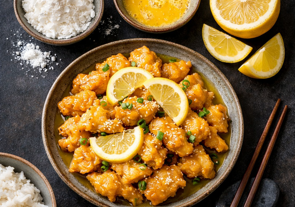 Pollo al limón chino
