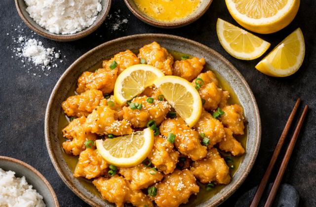 Pollo al limón chino