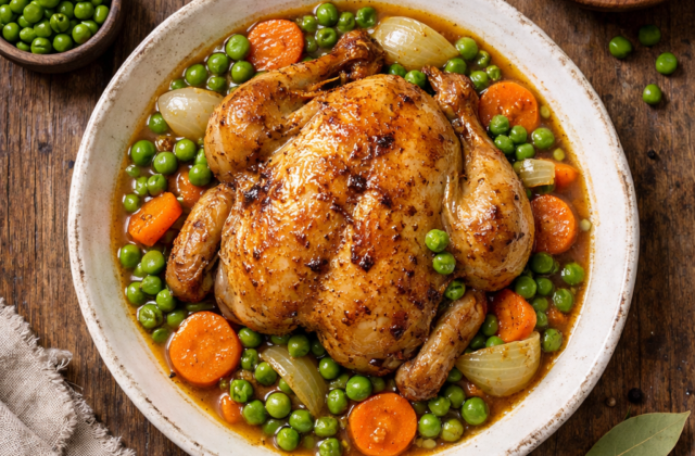 Pollo arvejado