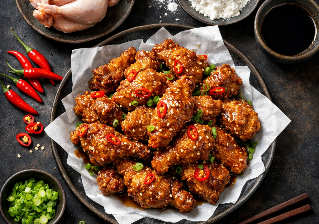 Pollo frito coreano