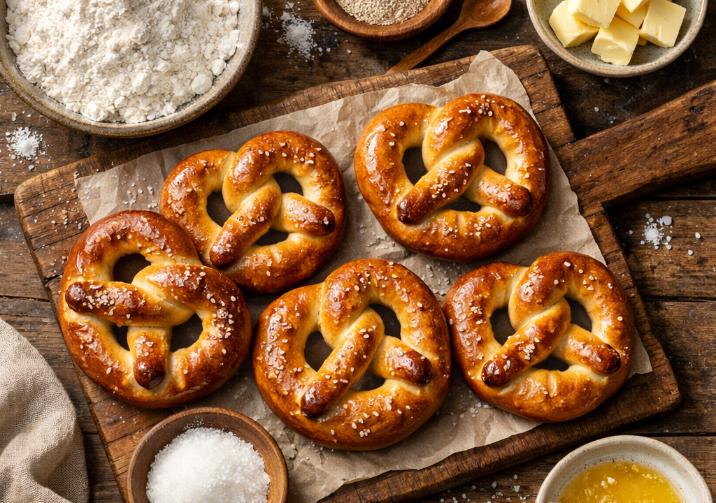 Pretzels caseros