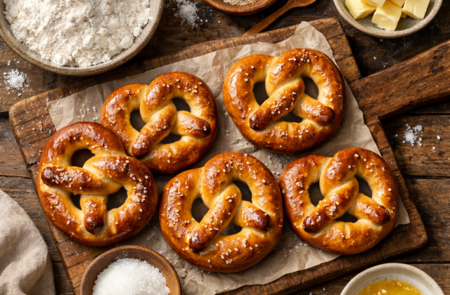 Pretzels caseros