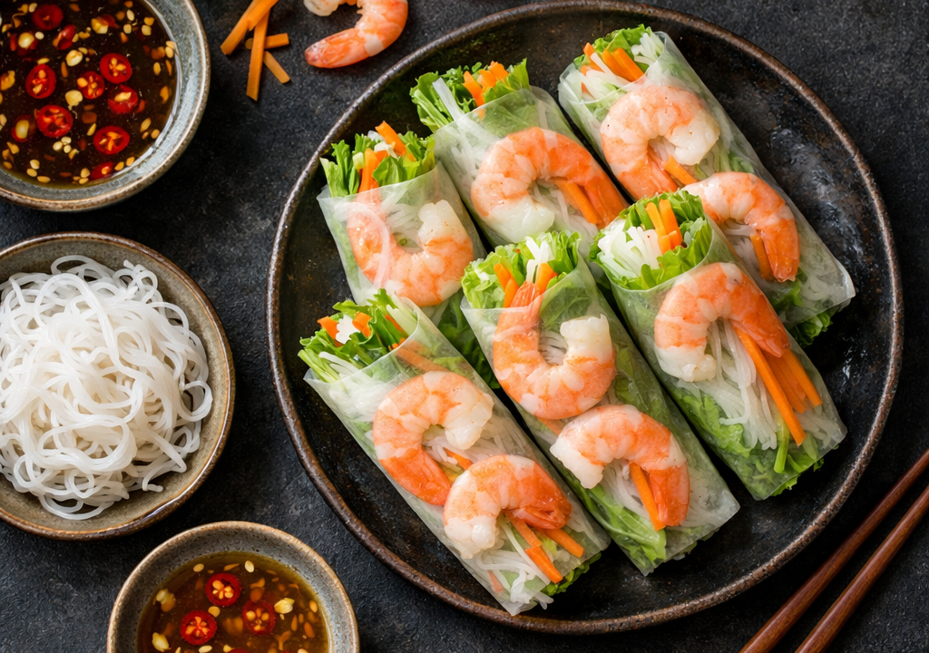 Rollitos vietnamitas frescos