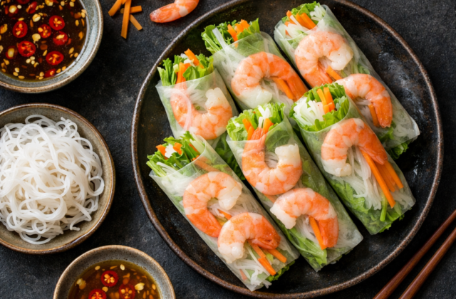 Rollitos vietnamitas frescos