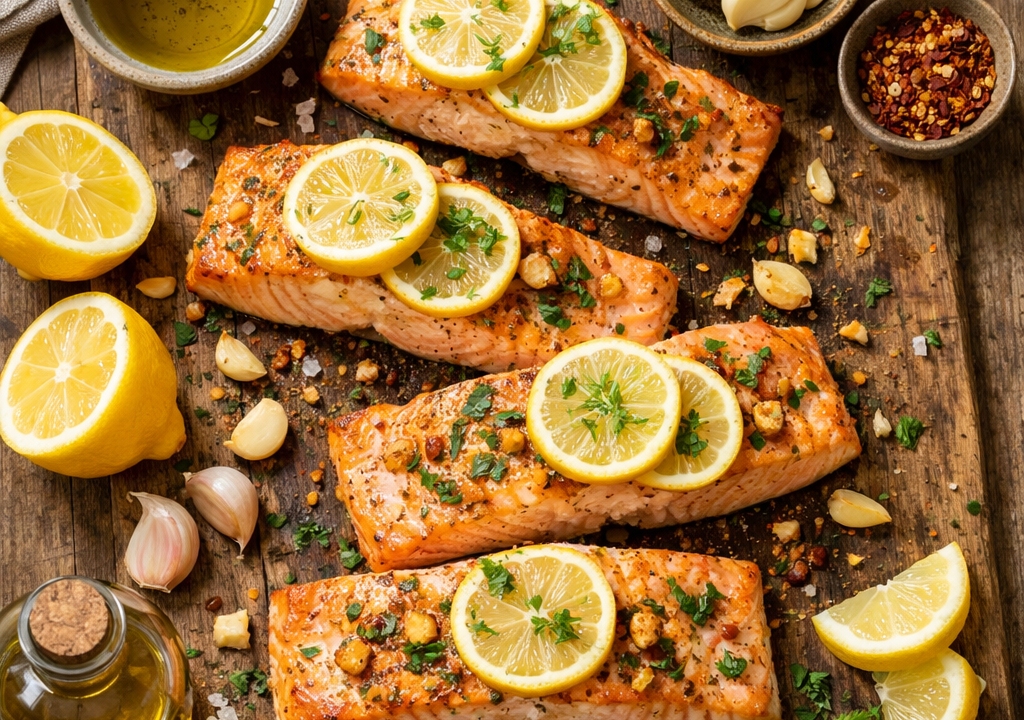 Salmón al horno
