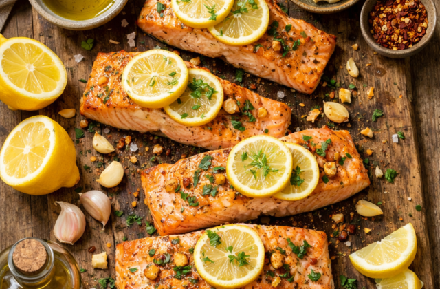 Salmón al horno