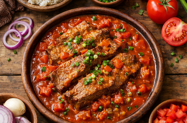 Sobrebarriga en salsa