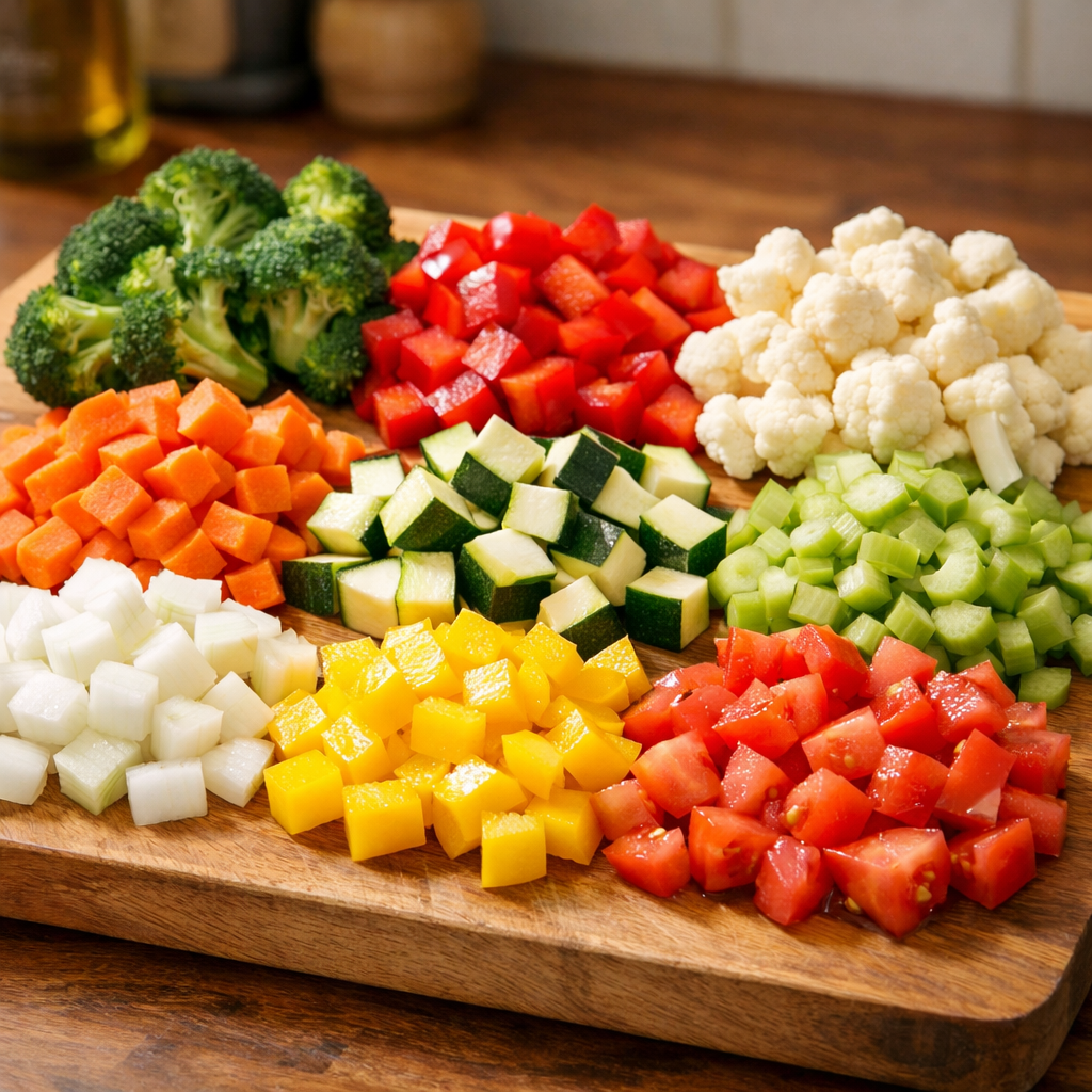 Cómo cocer verduras — paso 1