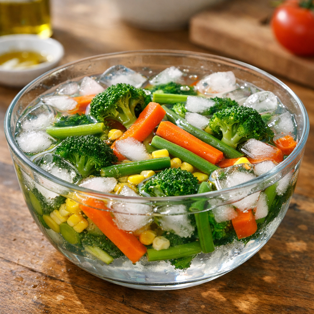 Cómo cocer verduras — paso 3